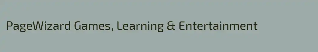 PageWizard Games, Learning & Entertainment